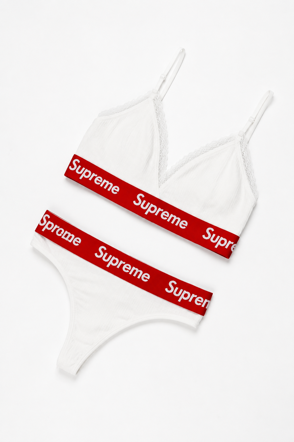 CUSTOM SUPREME UNDERWEAR SET WHITE