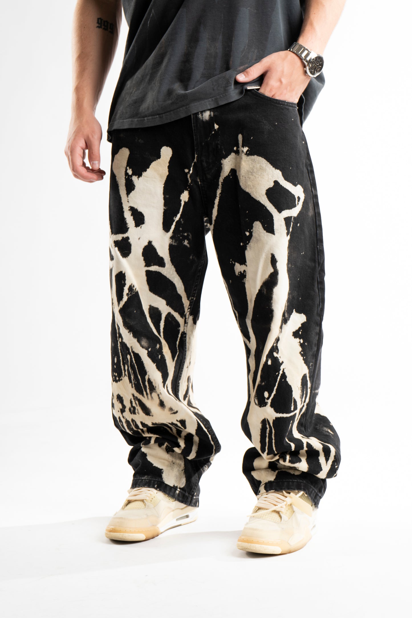 CUSTOM BLEACHED JEANS V2
