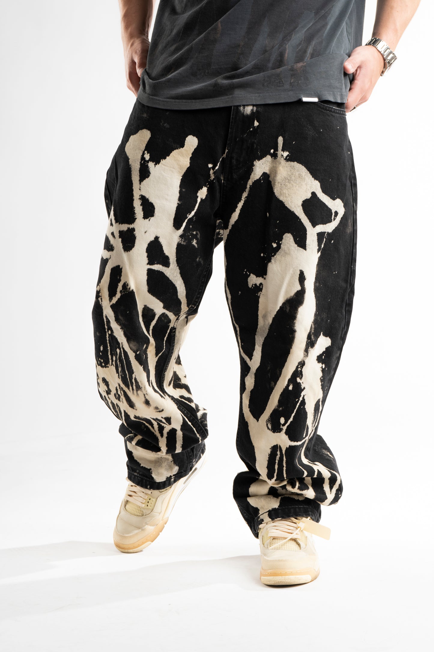 CUSTOM BLEACHED JEANS V2