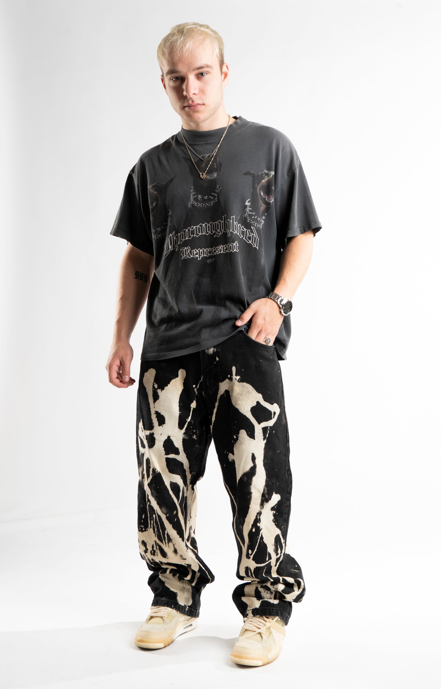 CUSTOM BLEACHED JEANS V2