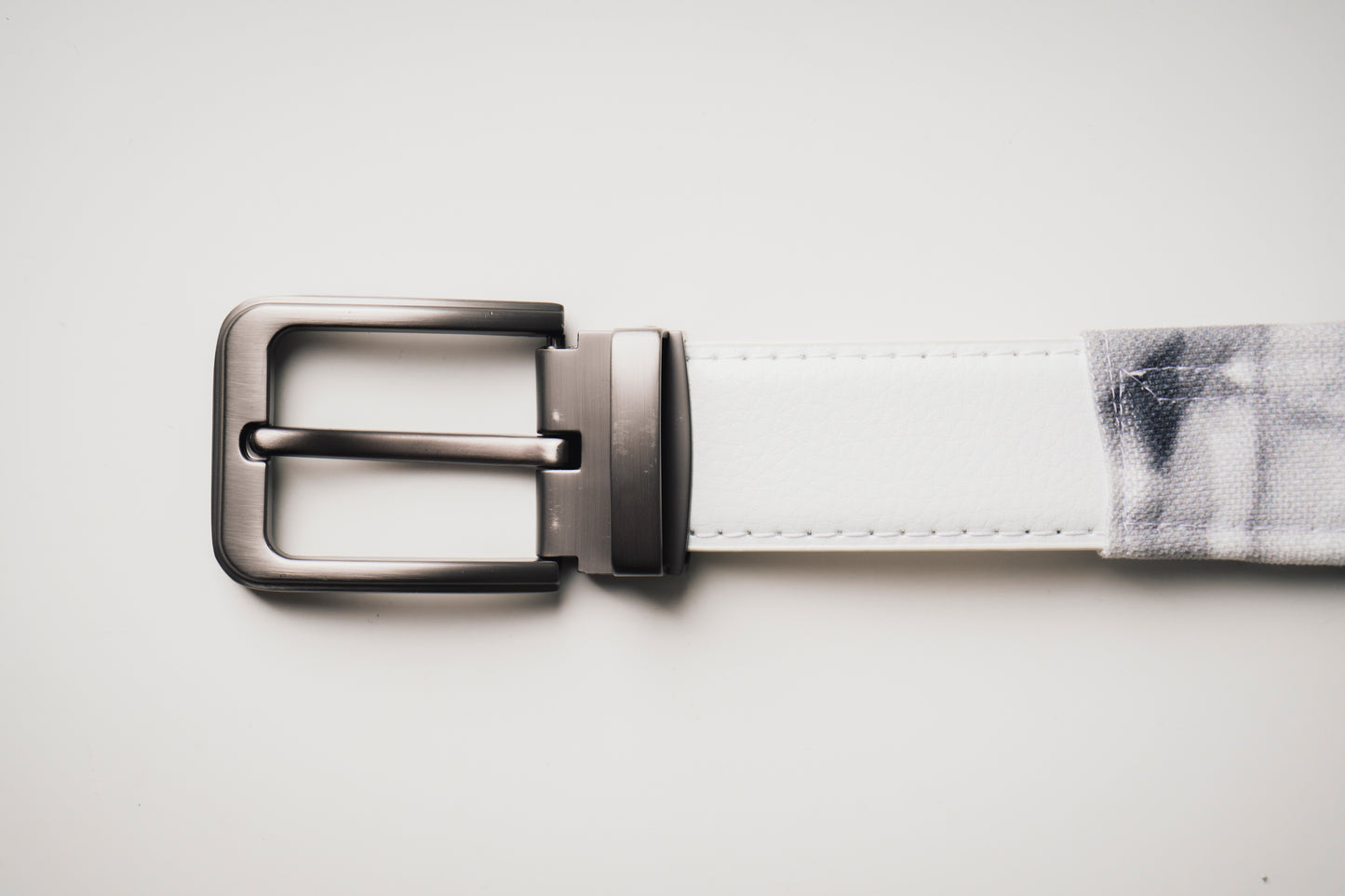 CUSTOM WHITE MARBLE BELT