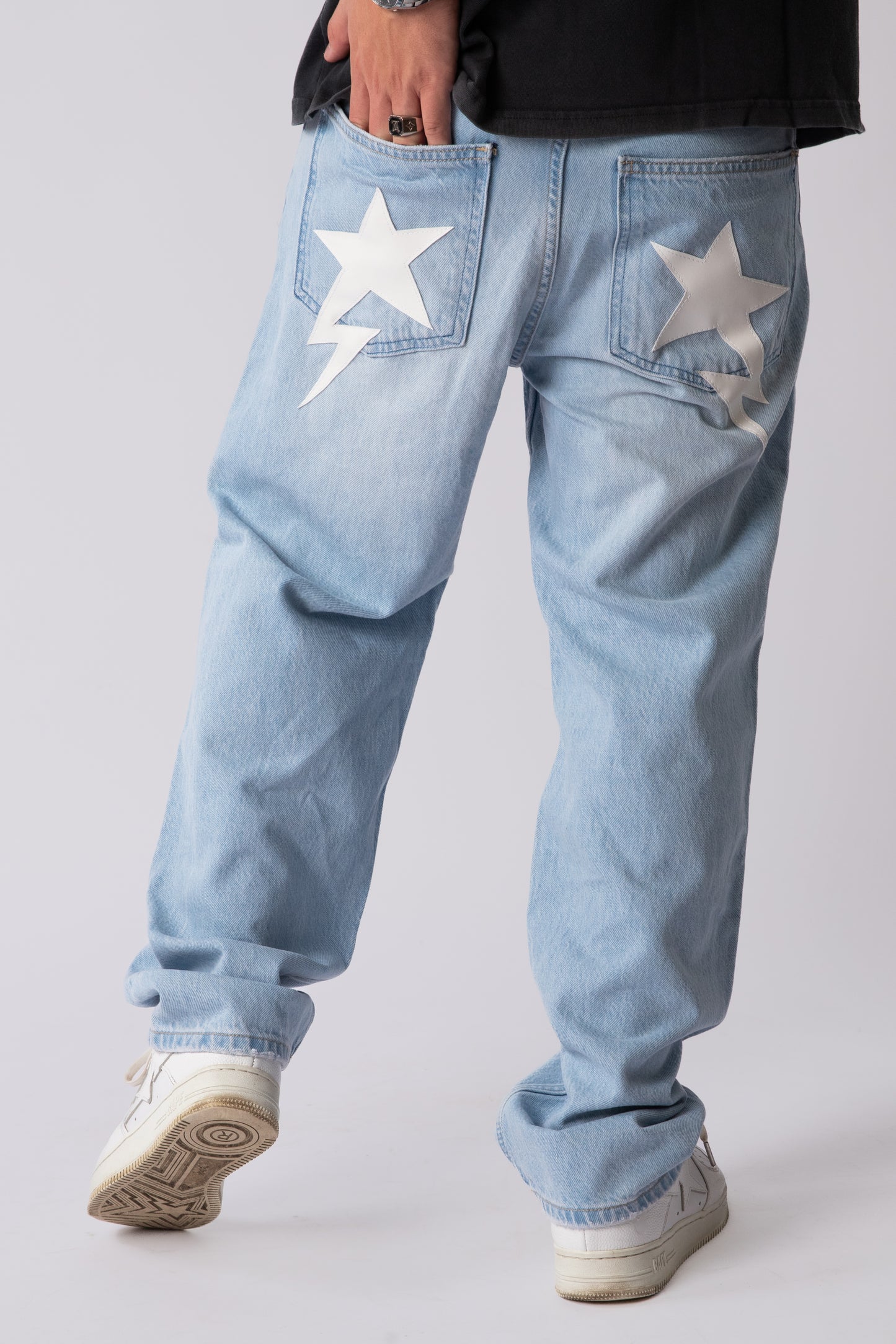 CUSTOM BLUE STAR JEANS