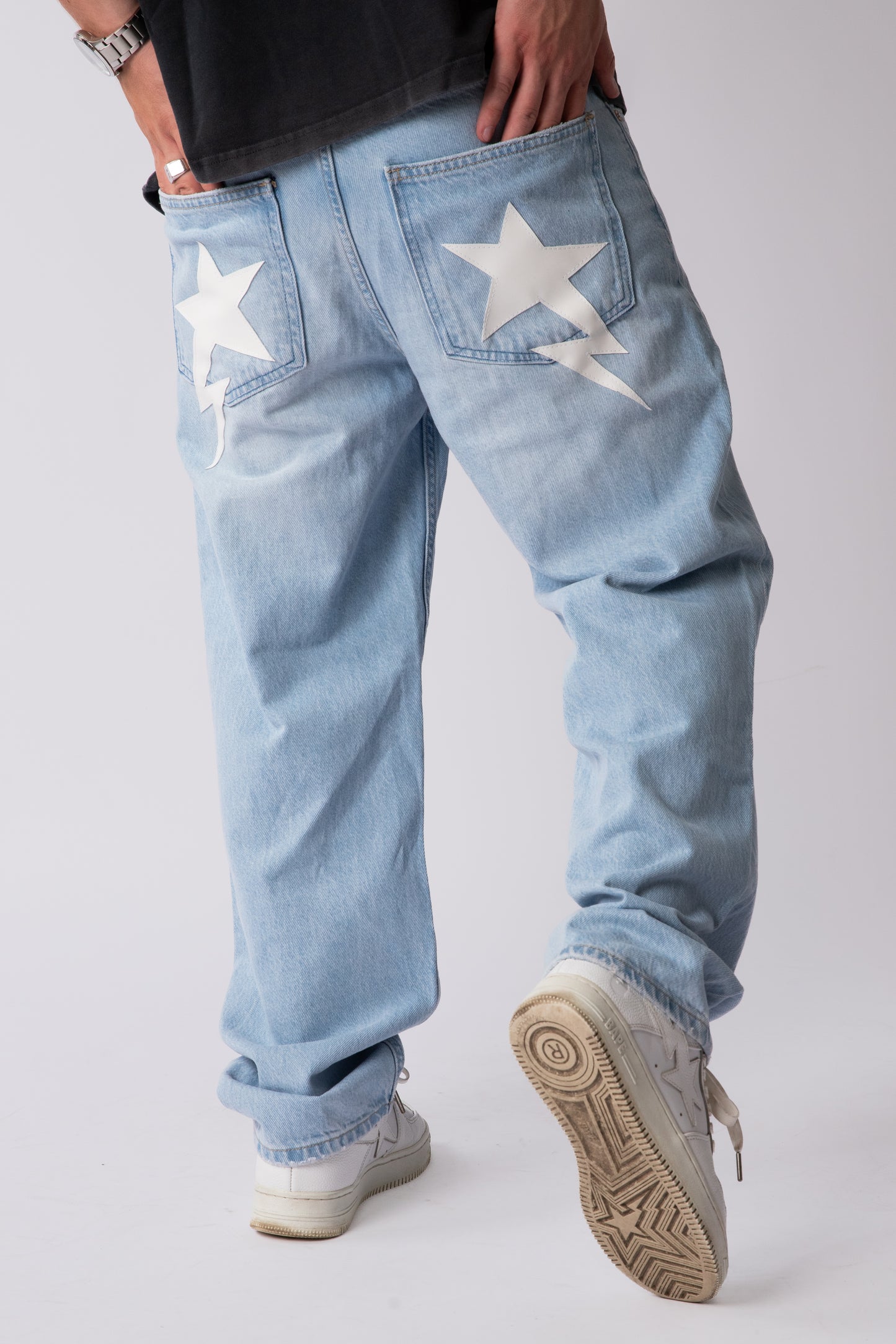 CUSTOM BLUE STAR JEANS