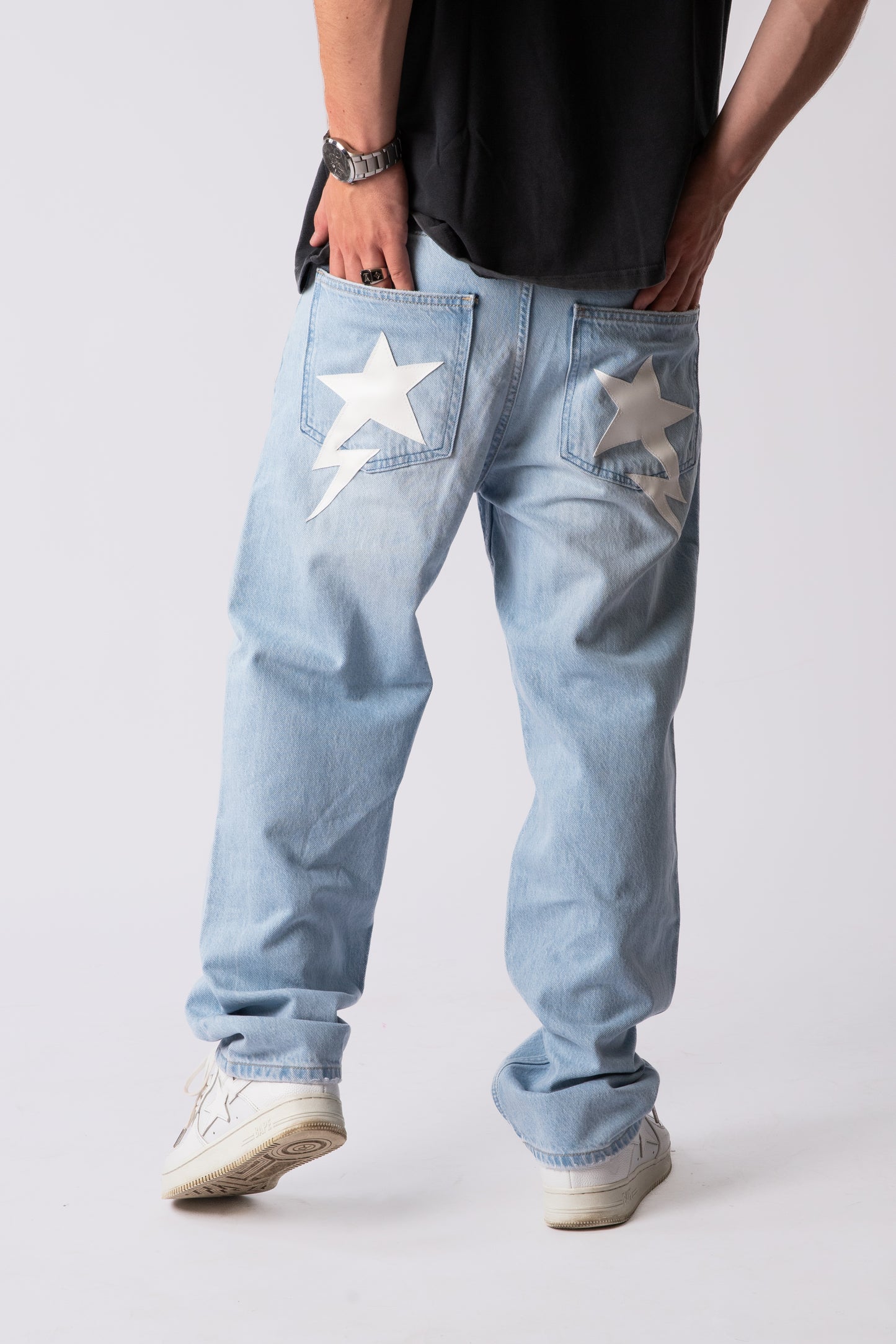 CUSTOM BLUE STAR JEANS