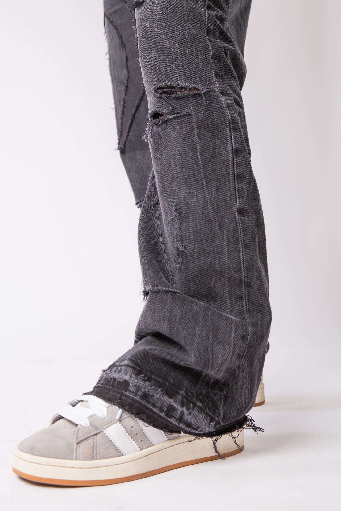 CUSTOM DISTRESSED TRIBAL JEANS