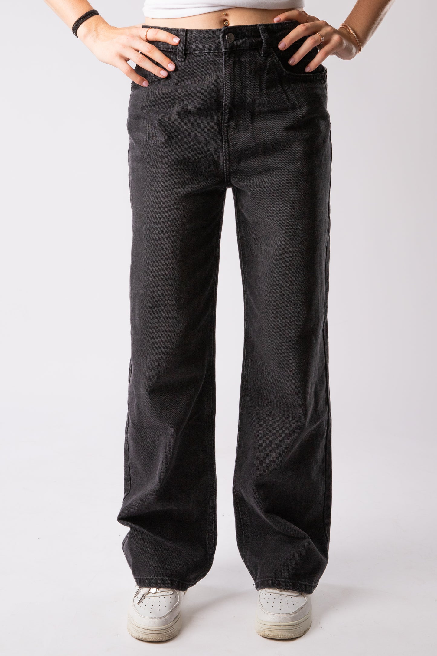 CUSTOM BLACK STAR JEANS WMNS