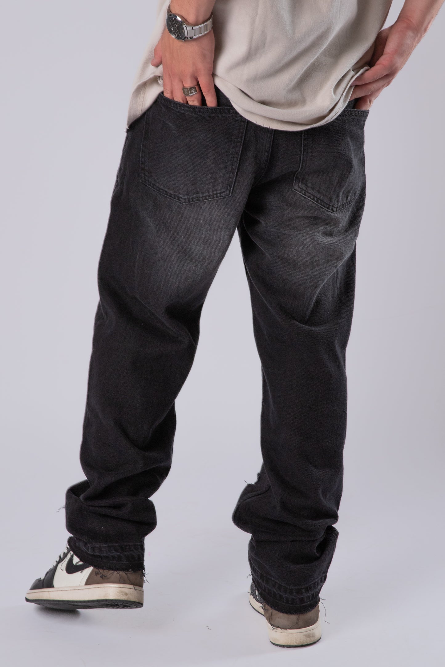 CUSTOM DISTRESSED TRIBAL JEANS 1