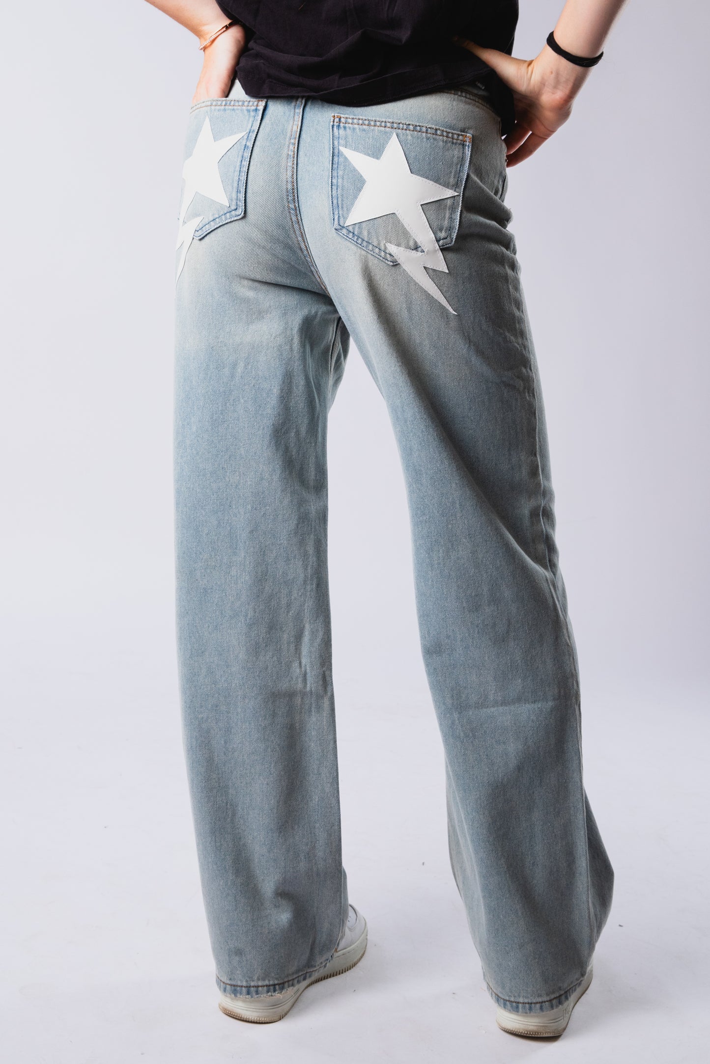 CUSTOM BLUE STAR JEANS WMNS