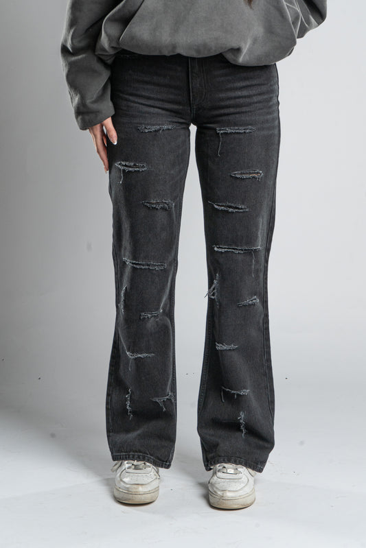 BASIC DISTRESSED JEANS WMNS