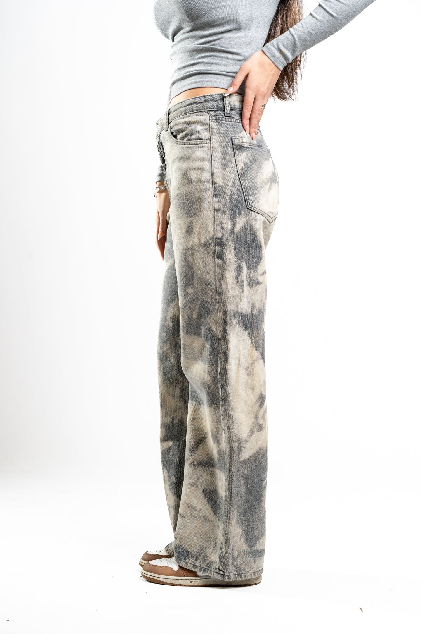 CUSTOM BLEACHED JEANS WMNS