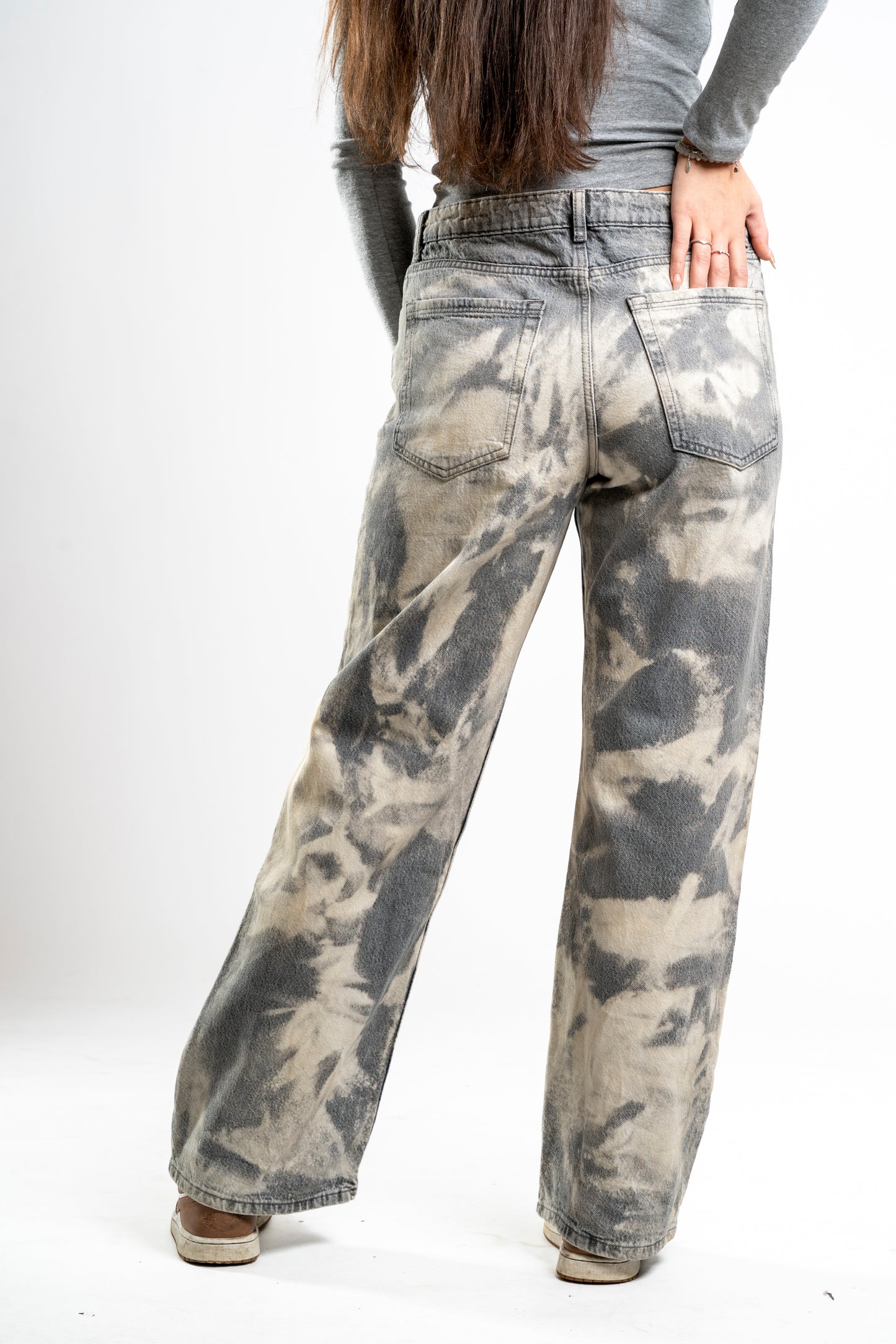 CUSTOM BLEACHED JEANS WMNS
