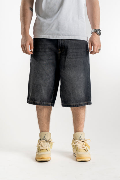 BAGGY WHITE SNAKE SHORTS