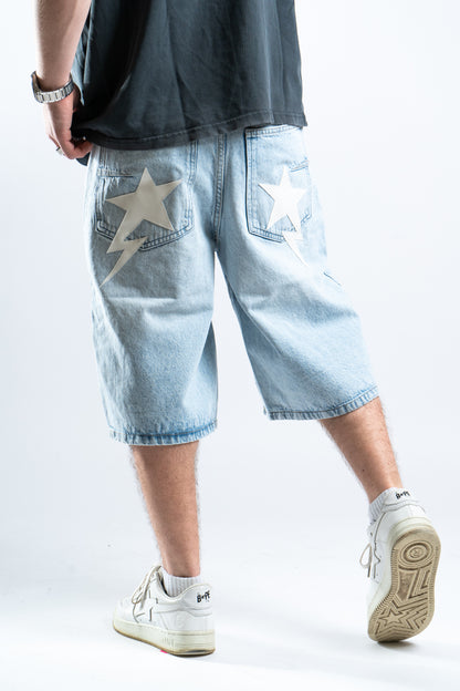 CUSTOM BLUE STAR SHORTS