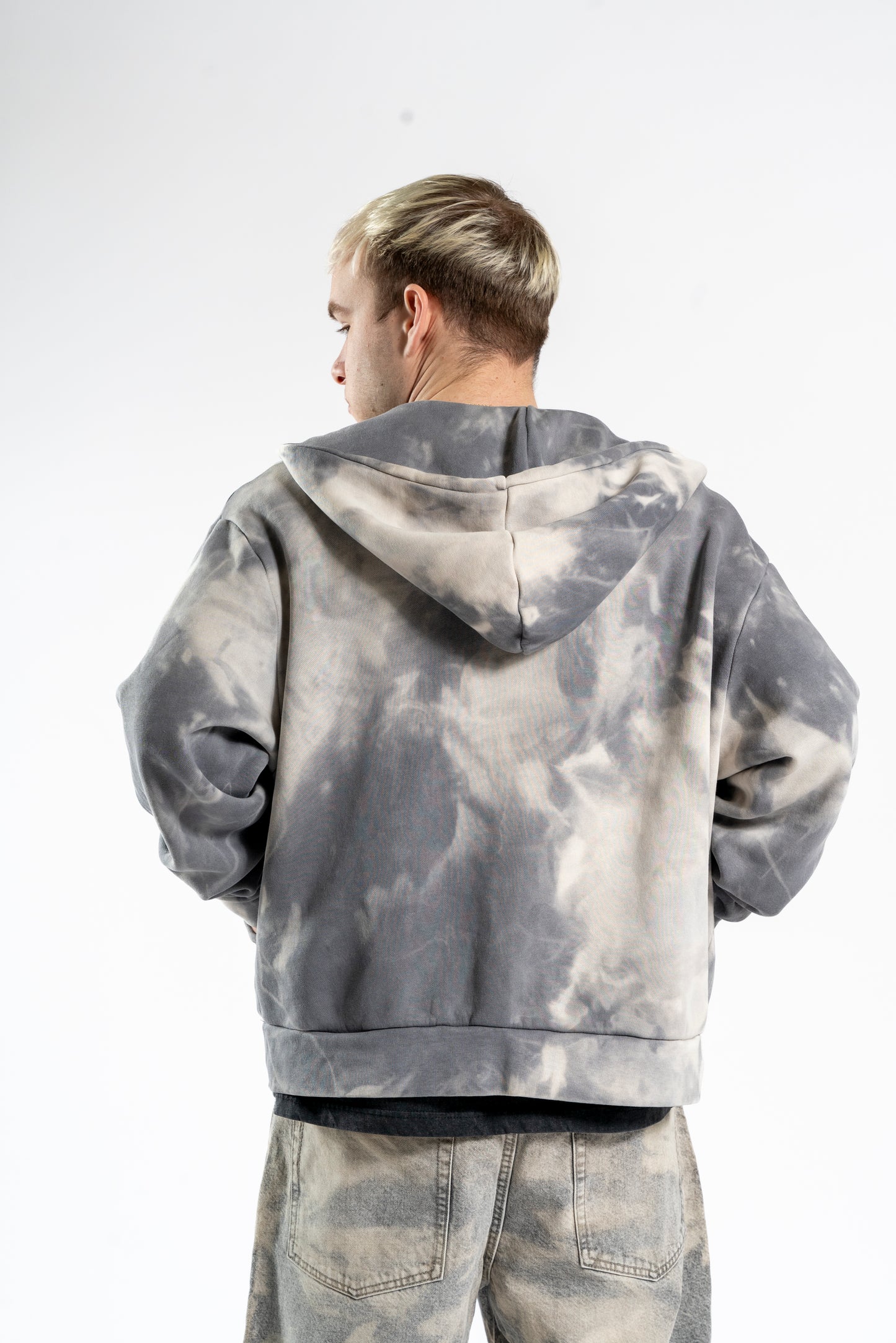 CUSTOM BLEACHED HOODIE