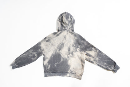 BLEACHED ZIPPER HOODIE