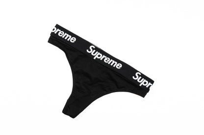 CUSTOM SUPREME THONG UNDERWEAR BLACK