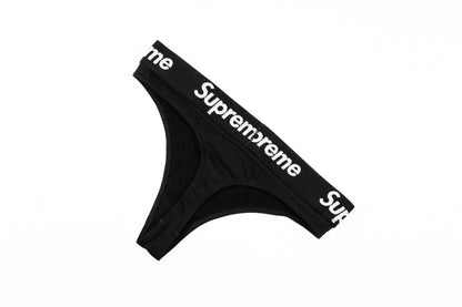 CUSTOM SUPREME THONG UNDERWEAR BLACK