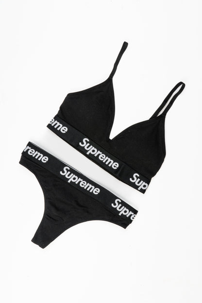 CUSTOM SUPREME UNDERWEAR SET BLACK