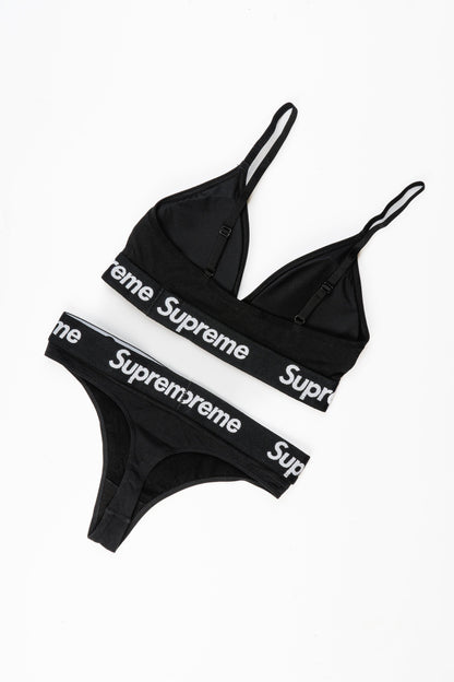 CUSTOM SUPREME UNDERWEAR SET BLACK