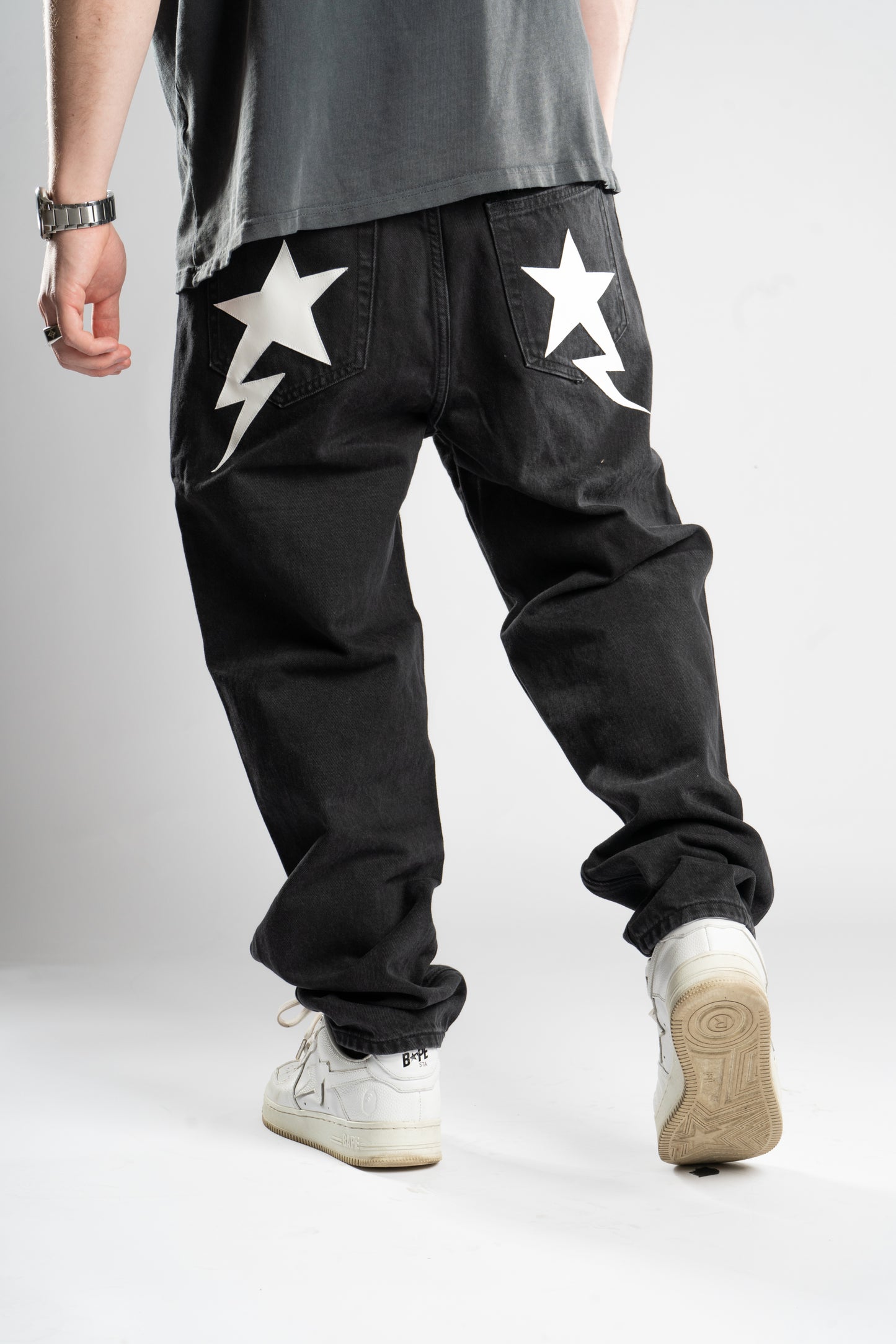 CUSTOM BAGGY STAR JEANS