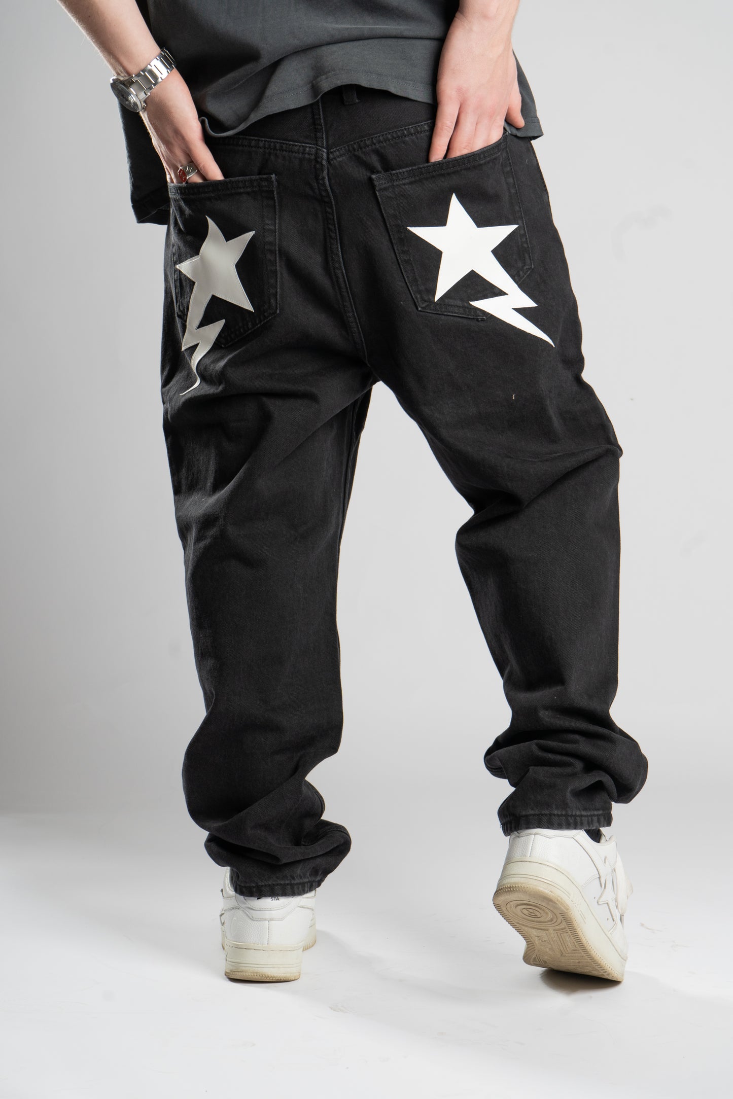 CUSTOM BAGGY STAR JEANS