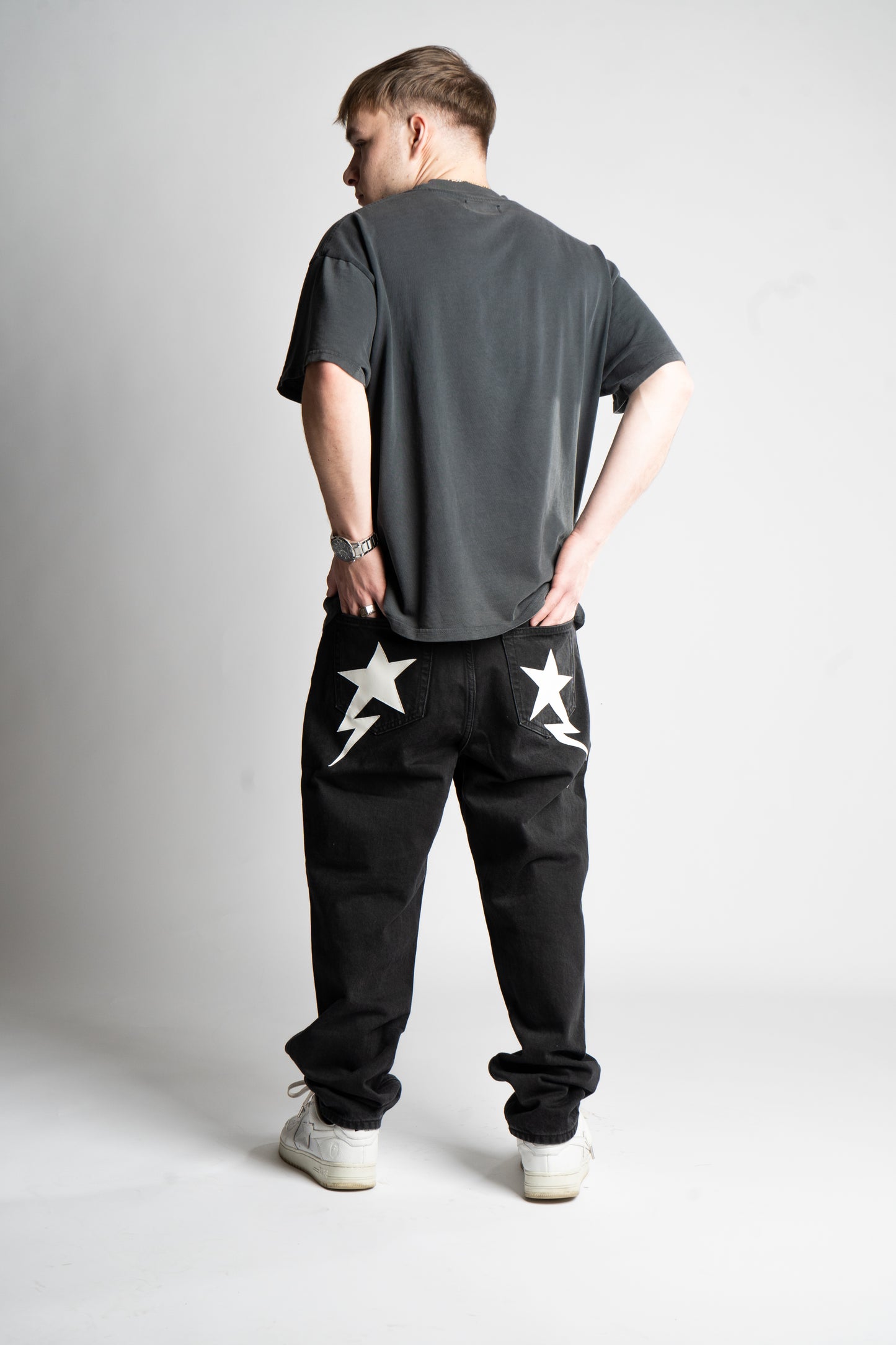 CUSTOM BAGGY STAR JEANS