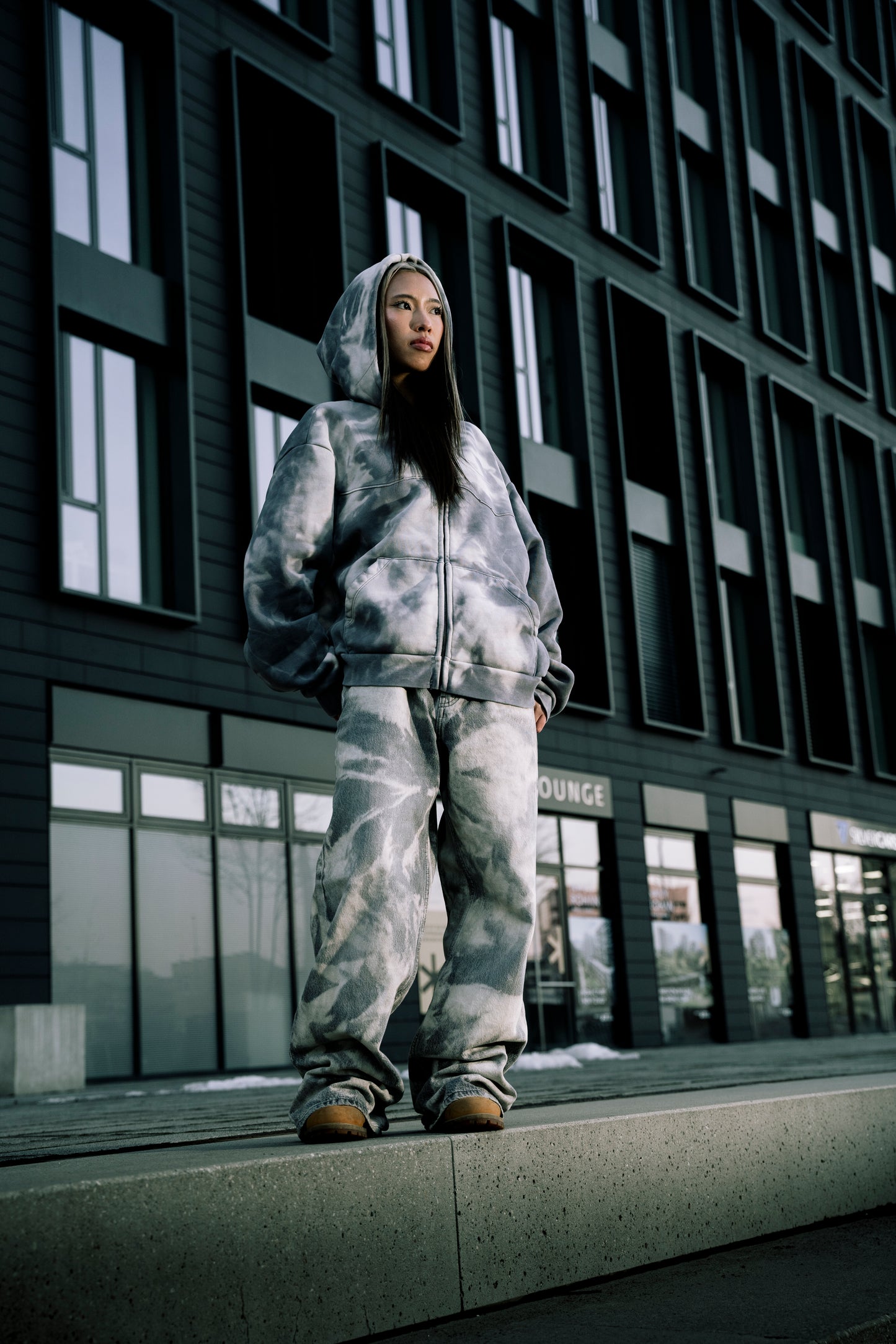 CUSTOM BLEACHED HOODIE