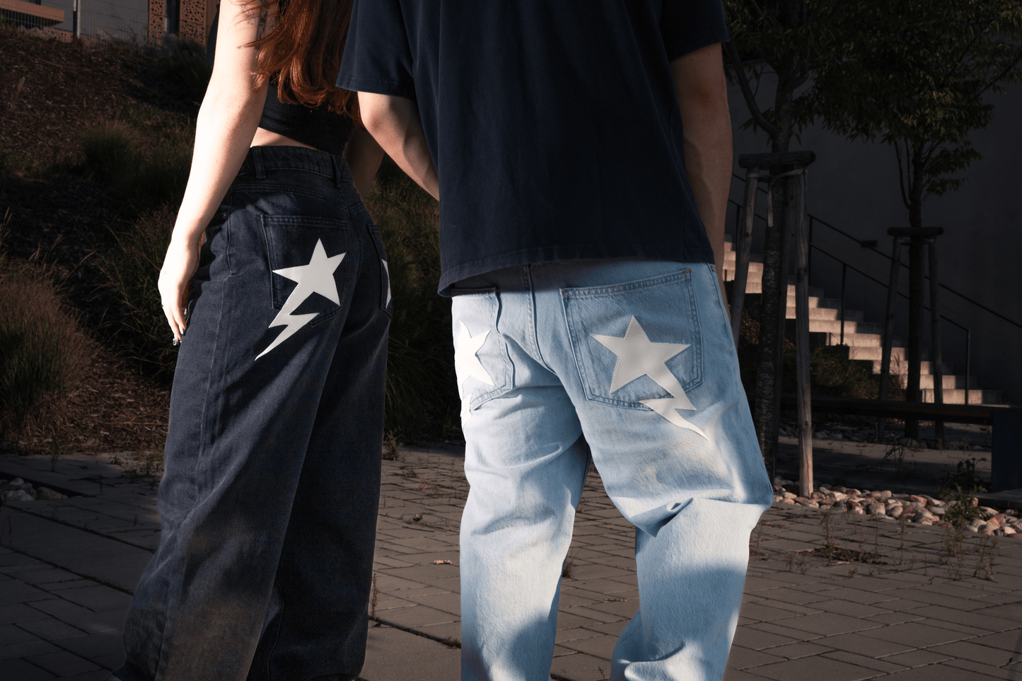 CUSTOM BLUE STAR JEANS