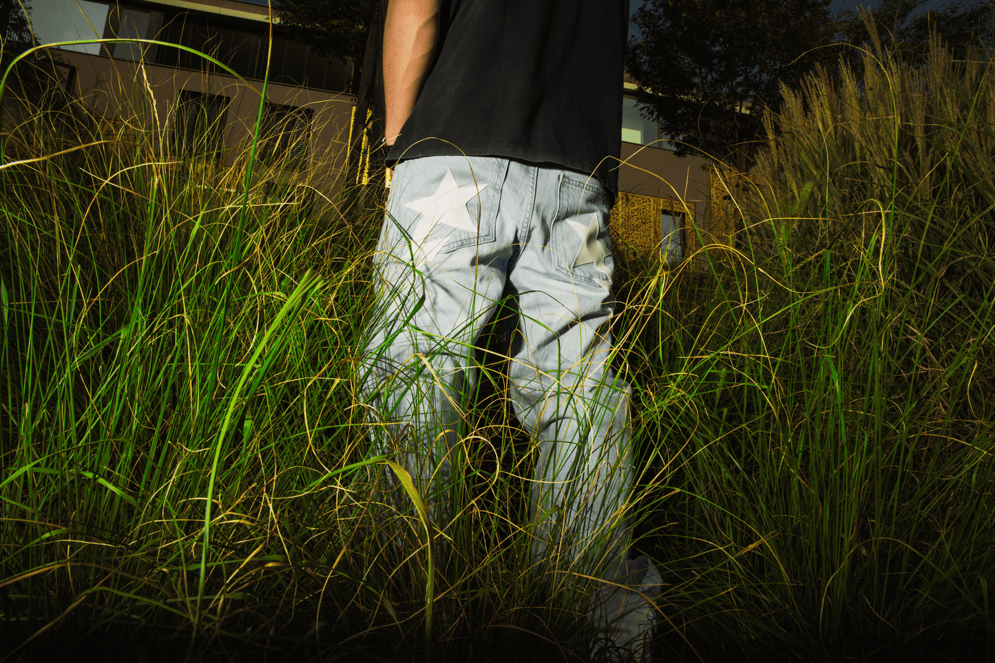 CUSTOM BLUE STAR JEANS