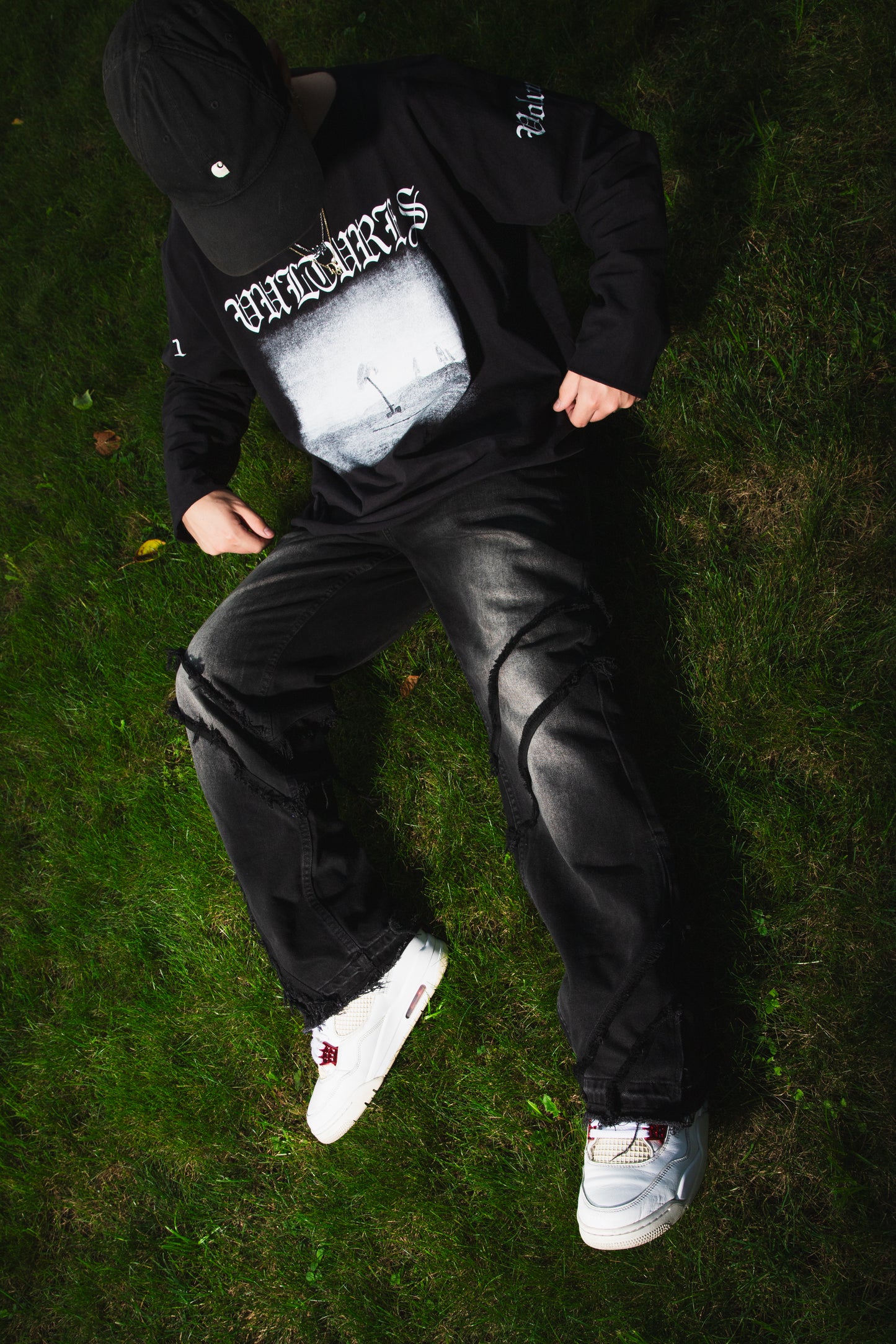 CUSTOM DISTRESSED FLARED JEANS